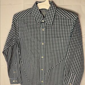 Boys' Long Sleeve Button-Down Dress Shirt - Cat & Jack™ Green Checkered